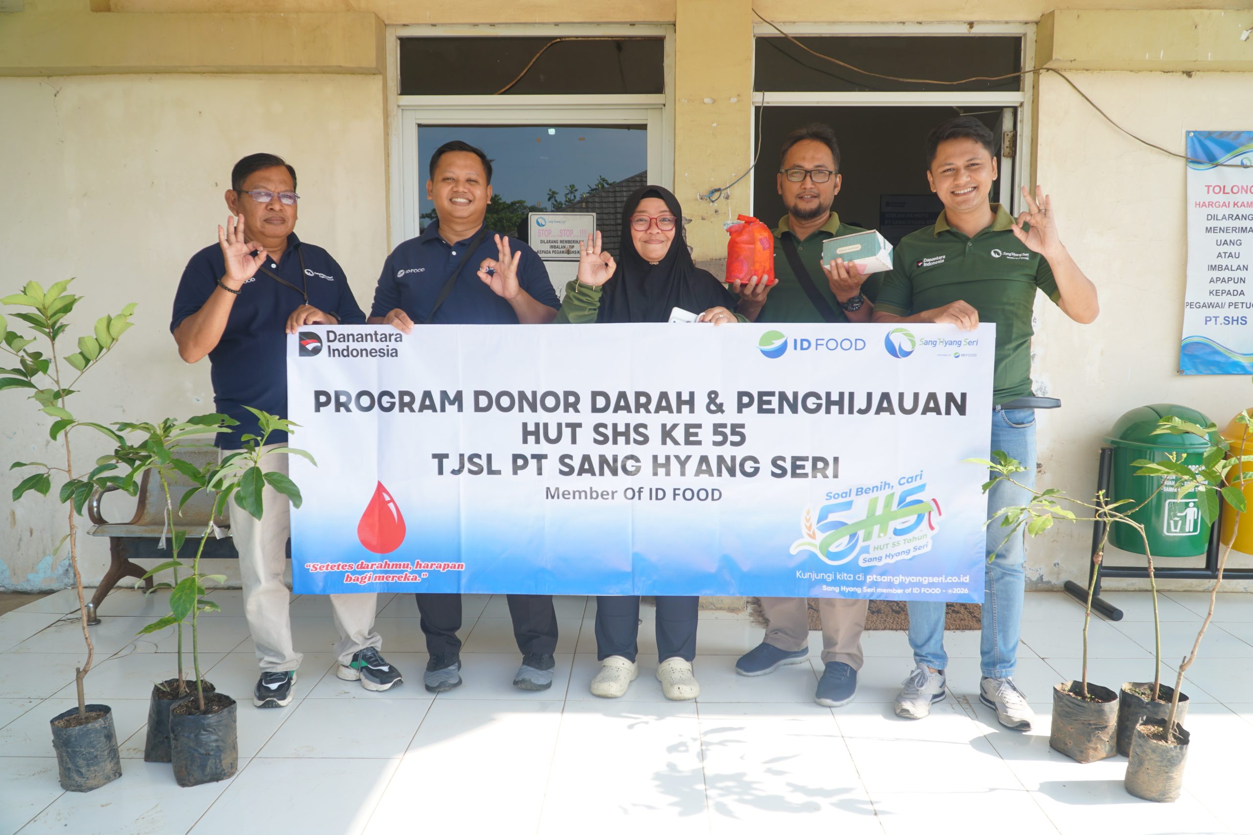 HUT ke-55 PT Sang Hyang Seri: Aksi Donor Darah dan Penghijauan Wujud Kepedulian Sosial dan Lingkungan